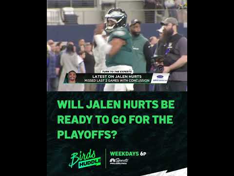 Will Jalen Hurts be ready to go against the Packers in the playoffs? #eagles