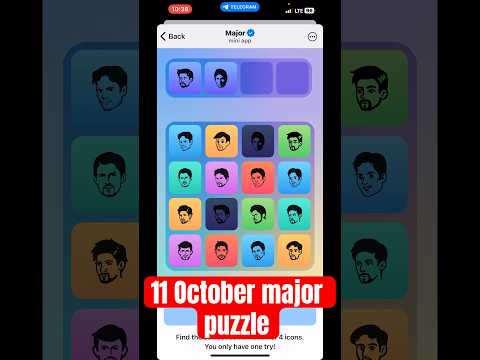 11 October Major puzzle durov Solved Today | Major Daily combo card 11 October Major puzzle duro