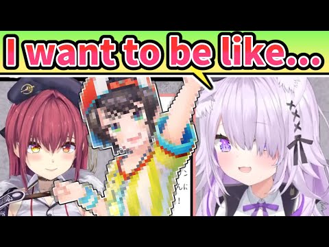 Who Okayu Wants to Be Like [ENG SUB] Hololive Houshou Marine