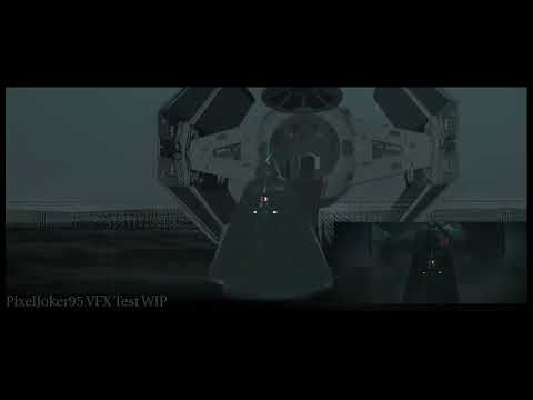 Darth Vader uses TIE Advanced VFX WIP- Kenobi Fanedit