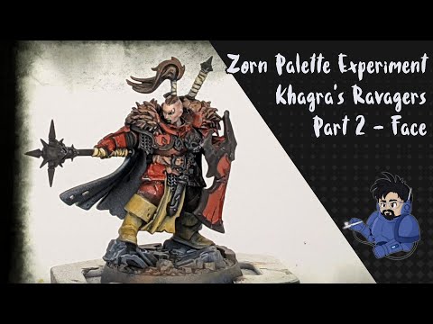 Zorn Palette painting of Khagra's Ravagers - Part 2 - Face!