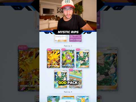 0.05% CHANCE GOD PACK 🤯 In Pokemon Pocket TCG 🙌🏻