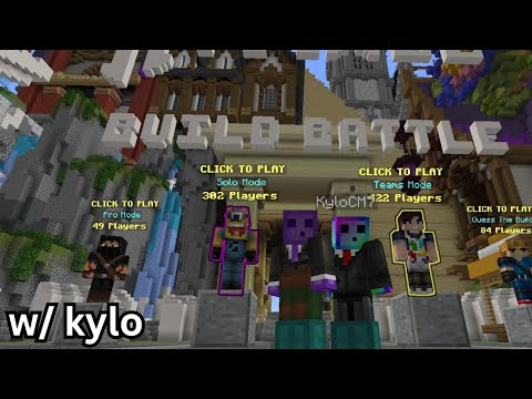 Playing hypixel BUILD BATTLE WITH KYLO!