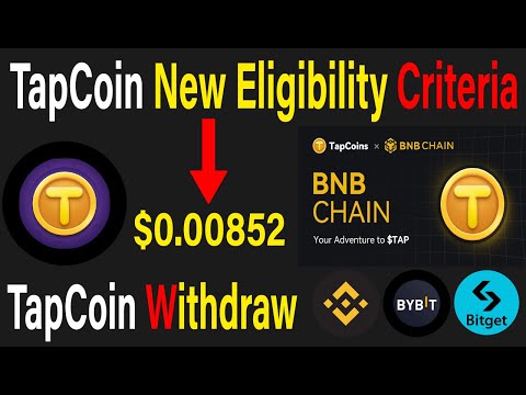 TapCoin Eligibility Criteria | TapCoin Listing Date & Withdraw Confirm|TapCoin#airdrop #tapswap