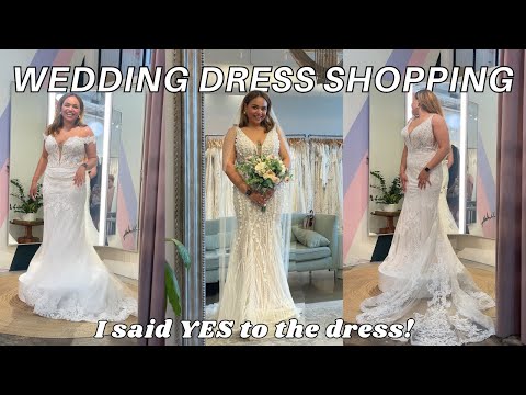 LET'S GO WEDDING DRESS SHOPPING *I said YES to the dress* 👰🏽‍♀️💍 Bridal dress shopping in Nashville