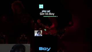 Girls Vs Boys Play Geometry Dash #geometrydash #shorts