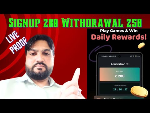 Best Money Earning App | Online Earning Money App | Without Investment Earning Money App |Signup 280