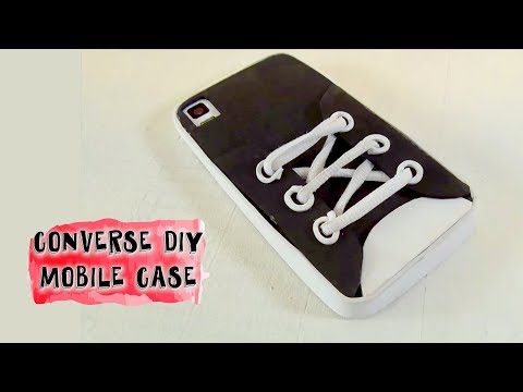 Converse shoe mobile case - DIY Easy crafts - Cover case