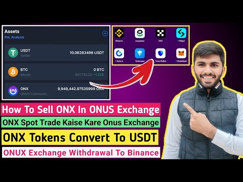 ONX Tokens Spot Trade Kaise Kare | ONX Tokens Sell Kaise Kare | ONX Tokens Withdrawal Swap To USDT