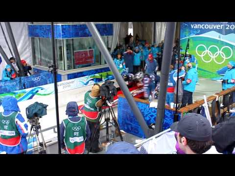 Olympics USA 4 Man Bobsled Gold Medal Run