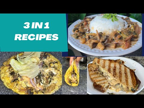 Weightloss Creamy Mushroom Spinach Rice Bowl/Cheesy Mushroom Sandwich/Jowar Egg Mushroom SpinachRoll