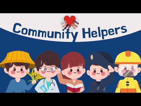 Community Helpers in Colourful Illustrative Style. Heroes Next Door: Meet Our Community Helpers!