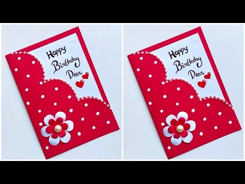 Easy Birthday card 2023 / Birthday card ideas easy handmade / DIY Happy birthday card