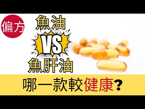 魚油 vs 魚肝油｜分別在哪裏?