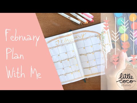 Bullet Journal Set up February 2020 Plan With Me (Relaxing)