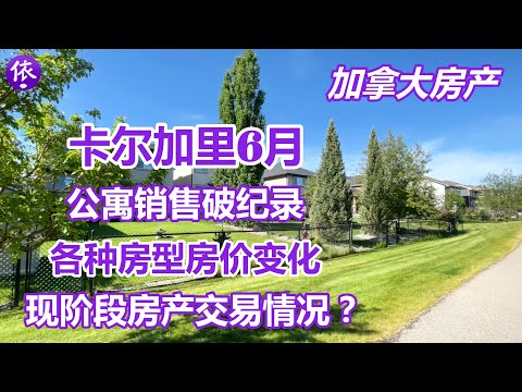 加拿大，卡尔加里6月房产，公寓销售破纪录，现阶段房产交易的情况？