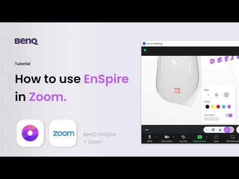 BenQ EnSpire: How to use EnSpire in Zoom