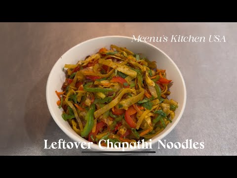 Chapathi Noodles with Leftover Chapathies kid's Favorite and Lunch box Recipe