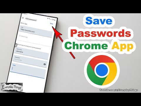 How to Save Passwords on Chrome App