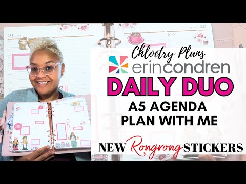 A5 Agenda Plan With Me | Feat Fall Stickers from Rongrong