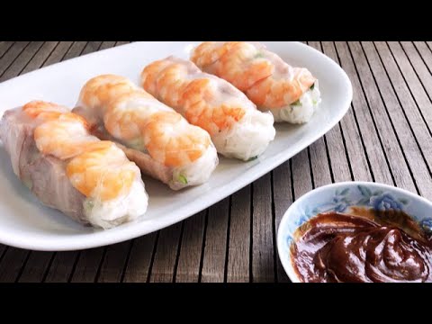 越南米卷 在家轻松做 Vietnamese rice rolls 베트남 쌀 롤/ベトナムのライスロール/