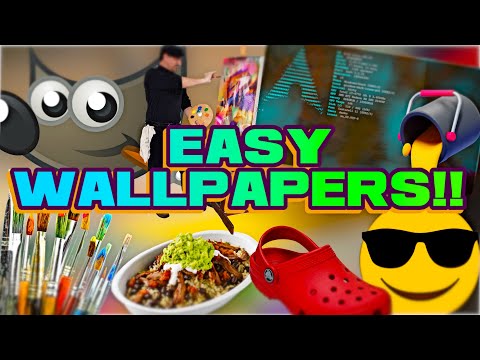 2 methods for wallpapers in gimp #gimp #wallpapers