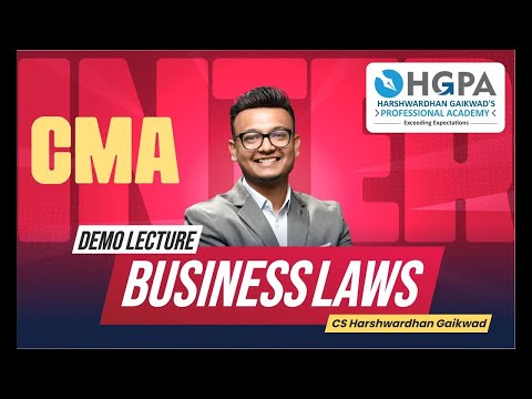 CMA INTER I LAW I COMPANIES ACT I Lec 1