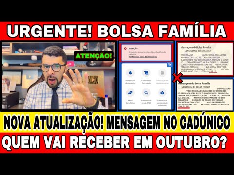 BOLSA FAMÍLIA! MENSAGEM NO APP BOLSA FAMÍLIA E CADÚNICO QUEM PRECISA IR AO CRAS ATUALIZAR OS DADOS?