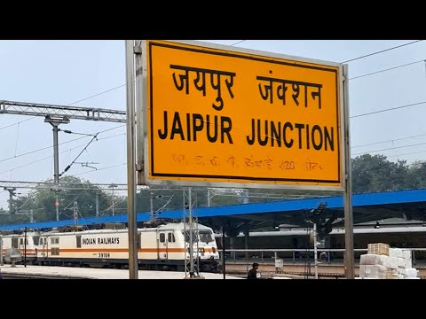 Jaipur Junction railway station Rajasthan, Indian Railways Video in 4k ultra HD