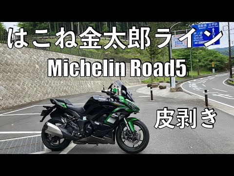 【No.834】🇯🇵 Kawasaki Ninja1000SX MICHELIN Road5 皮剥き【はこね金太郎ライン】The first impression of Road5 in Hakone