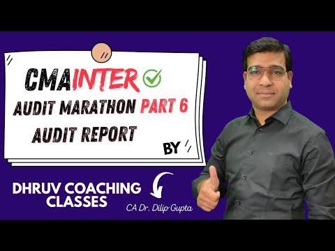 Audit Report | CMA Inter Audit Marathon| CMA Inter PN 10