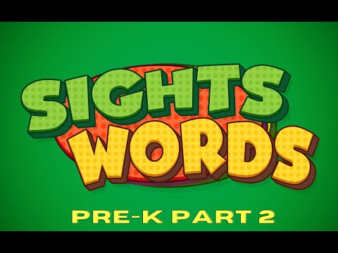 Sight Words - Pre-K Level 2 | Practice Reading | Basic English Words | Learn How to Read