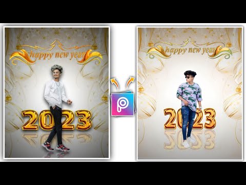 Happy New year 2023 Photo Editing || happy New Year 2023 photo Editing 2023 || PicsArt photo editing