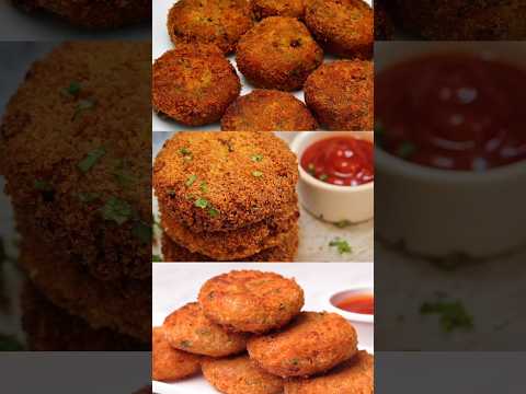 💥perfect evening snacks using less oil/how to make vegetable cutlet/veg cutlet recipe#eveningsnacks