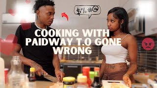 Paidway T.O cooks wonton tacos for Kya.. Gone wrong!