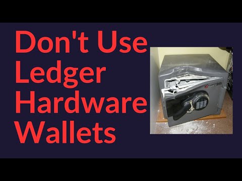 Don't Use Ledger Hardware Wallets