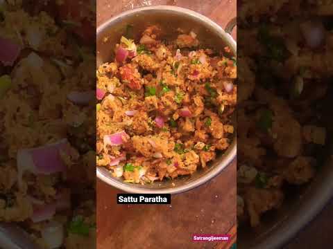 Sattu Paratha Bihar special #shorts #shortsvideo #yummy #recipe #sattuparatharecipe #satrangijeeman