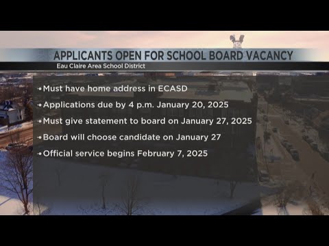 Eau Claire school district seeking applicants for vacant school board seat