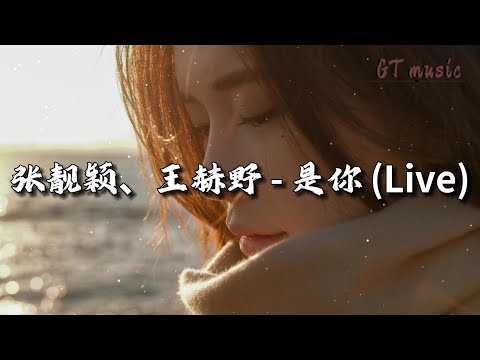 张靓颖、王赫野 - 是你 (Live)『是你 是你，身后的青春都是你，绘成了我的山川流溪，为我下一场倾盆大雨。』【动态歌词MV】