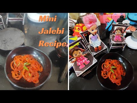 Miniature Crispy Jalebi recipe|Halwai Style|Mini Cooking|Juicy Jalebi in minutes|#jalebirecipe