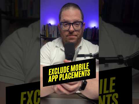 Exclude Mobile App Placements From Google Ads #googleads #googleadstips