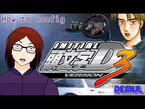 Demul - How to config Logitech G29 steering wheel for Initial D Arcade version 3