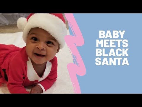 Baby Meets Black Santa | Vlogmas 2019