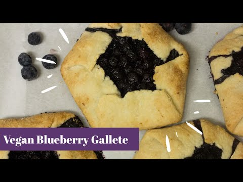 Mini Blueberry Galette ( Vegan!)