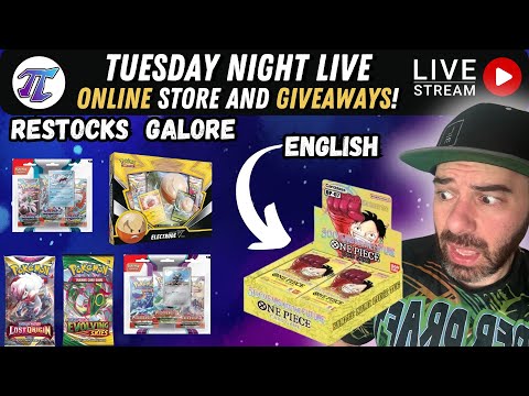 🔴Free GIVEAWAYS: Tuesday night live! New One Piece OP-07 is here! Online Store Openings + Giveaways🔥