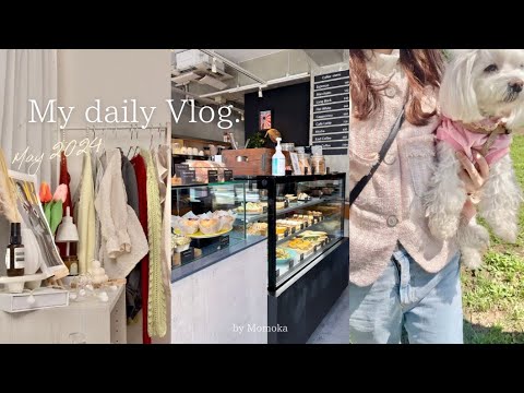 vlog |21歳社会人の休日and退勤後日常vlog🎀✨カフェ活☕️ナイトルーティン🌃