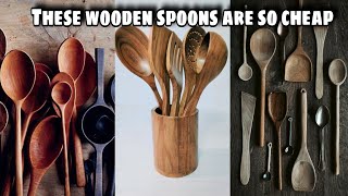 Wooden Cooking and Serving Spoons for Kitchen Unboxing #shorts