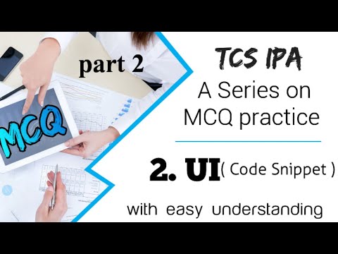 TCS Xplore 2023 ( iON proctored Assessment ) - MCQ on UI part 2 clear concept#tcs #tcsxplore #tcsion