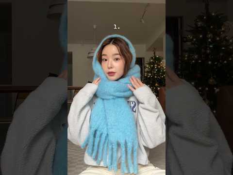 3種圍巾圍法🧣 3 ways to style a scarf #winterfashion #scarf