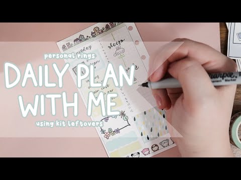 Daily Plan With Me! | Using kit leftovers